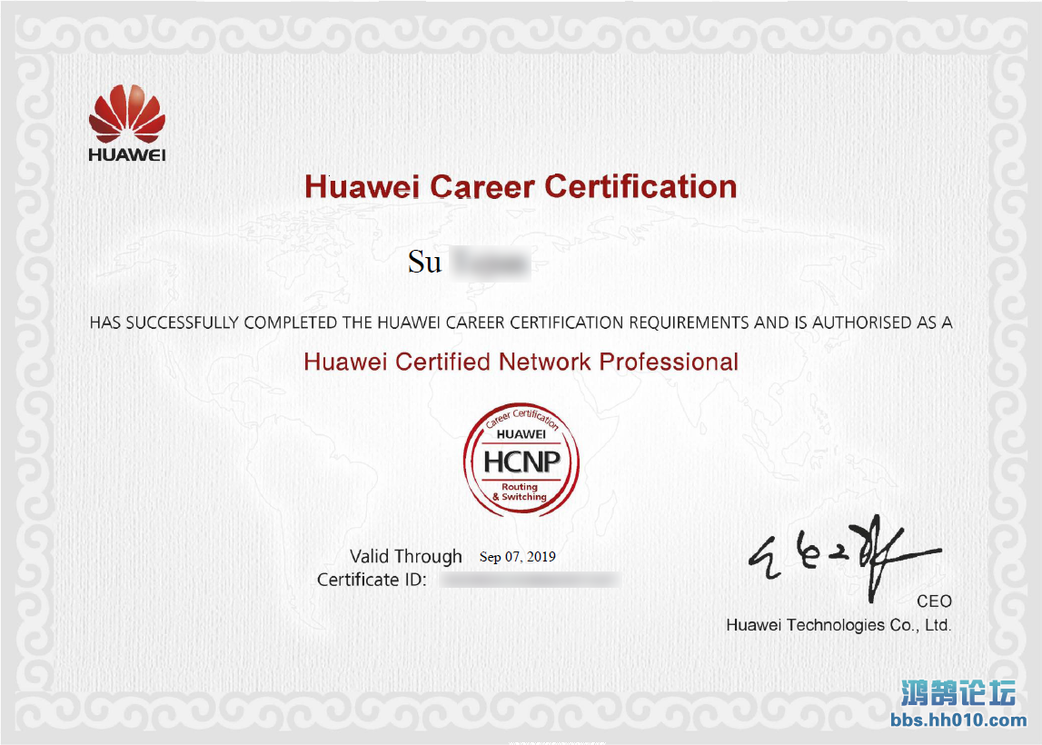 hcnp-r&s顺利通过,证书到位-hcip题库战报 - 思科华为论坛
