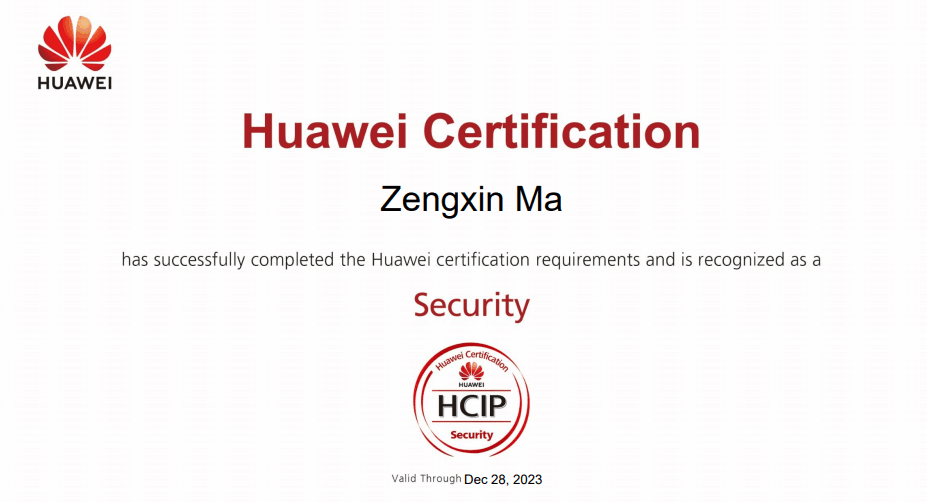 hcip-security已过,申请徽章-hcip题库战报 - 思科华为论坛