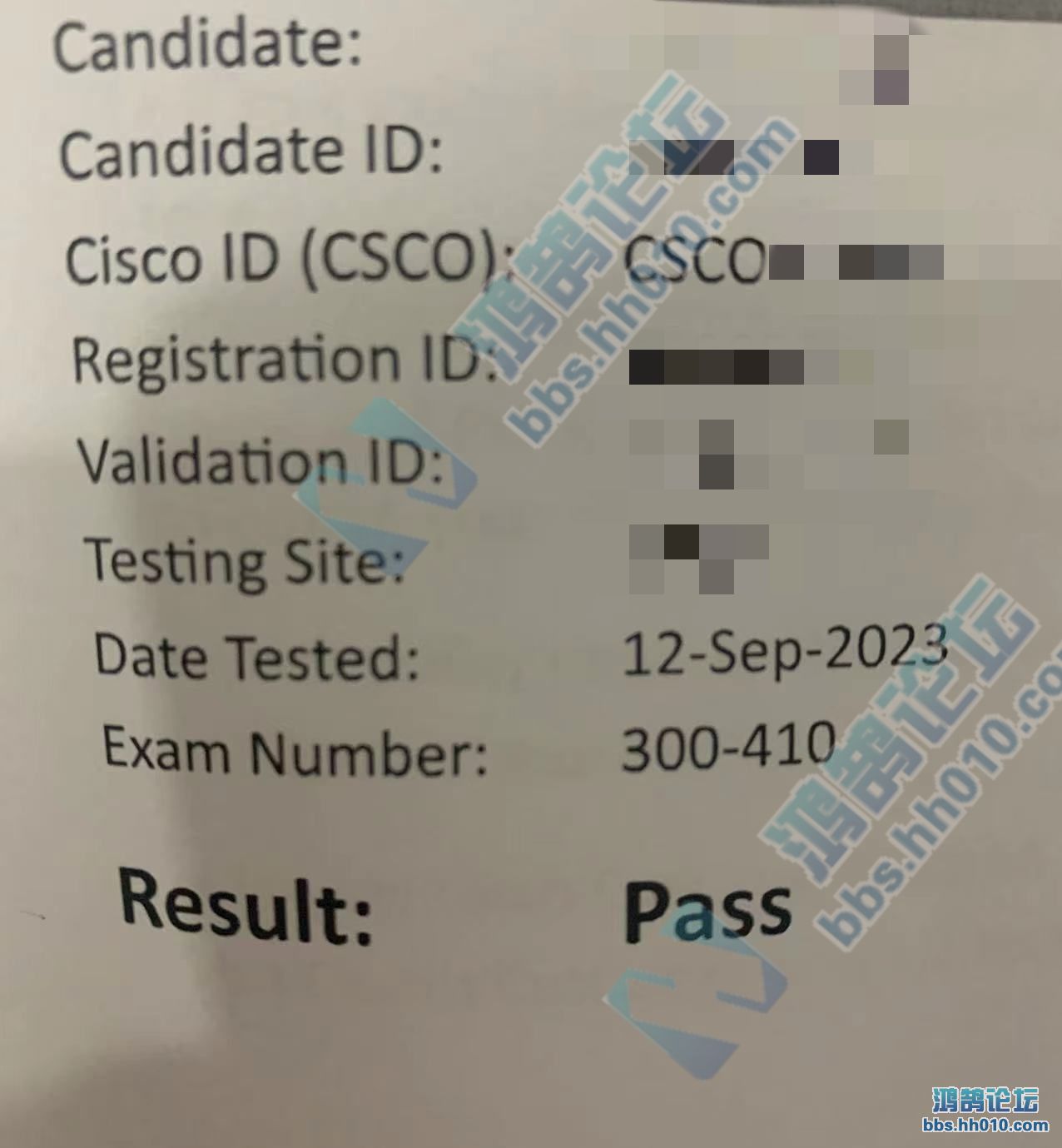 2023.9.12 CCNP 300-410 PASS.jpg