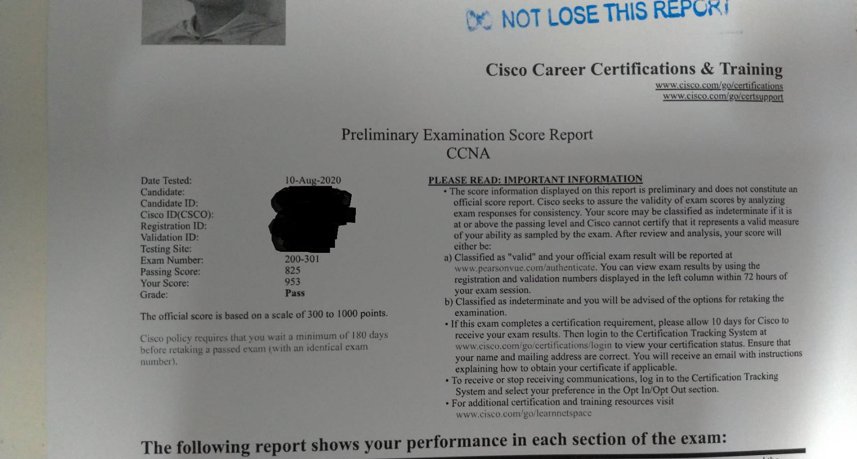 CCNA pass