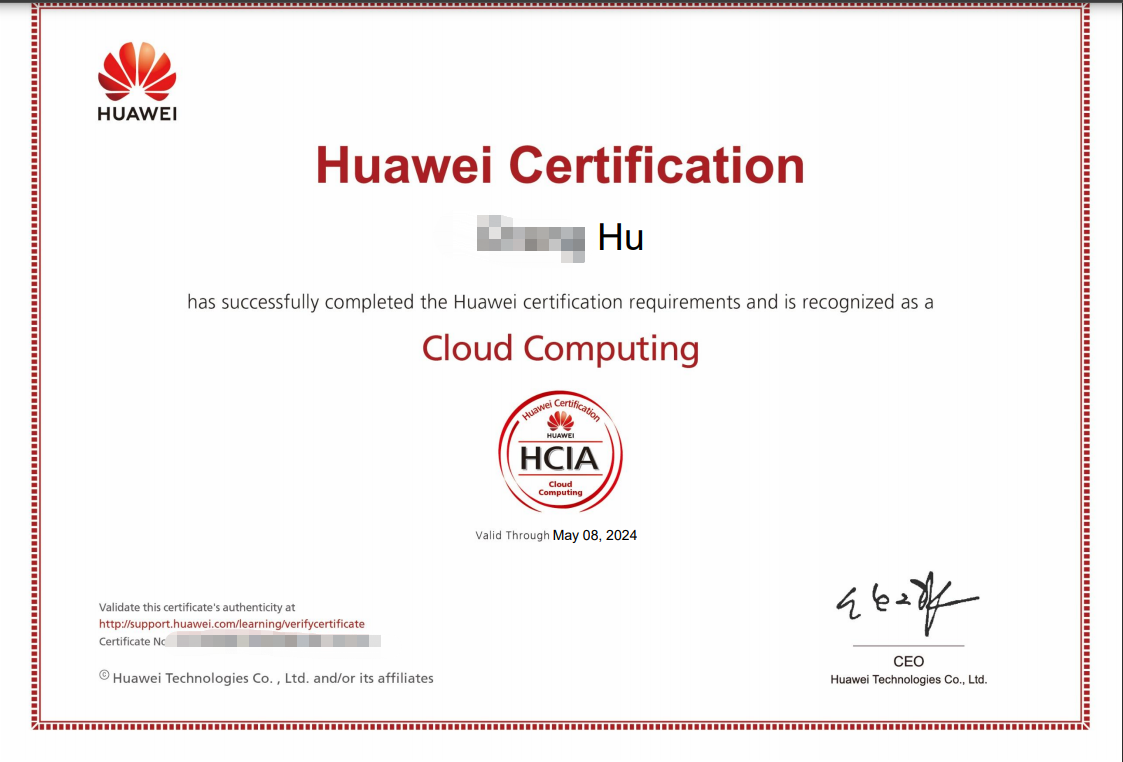 HCIA-CloudComputing