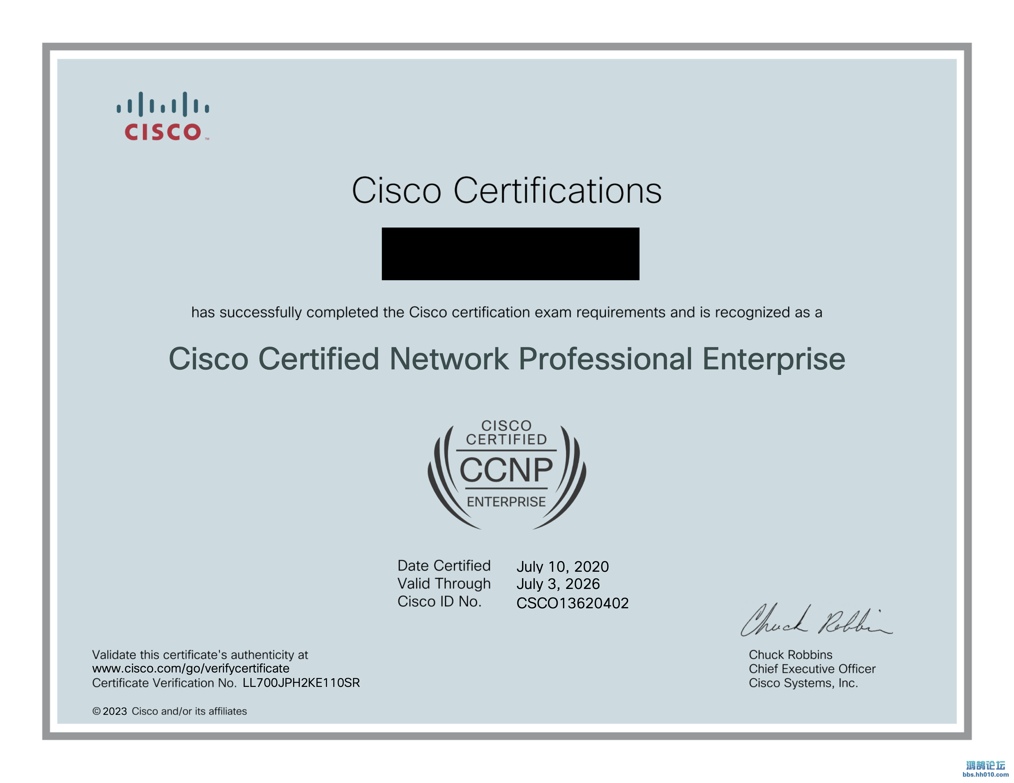 Cisco Certified Network Professional Enterprise certificate.png